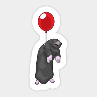 Mole Balloon Sticker